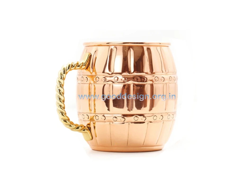 VitaHome™ LuminaCopper Hand-Hammered Mule Mug