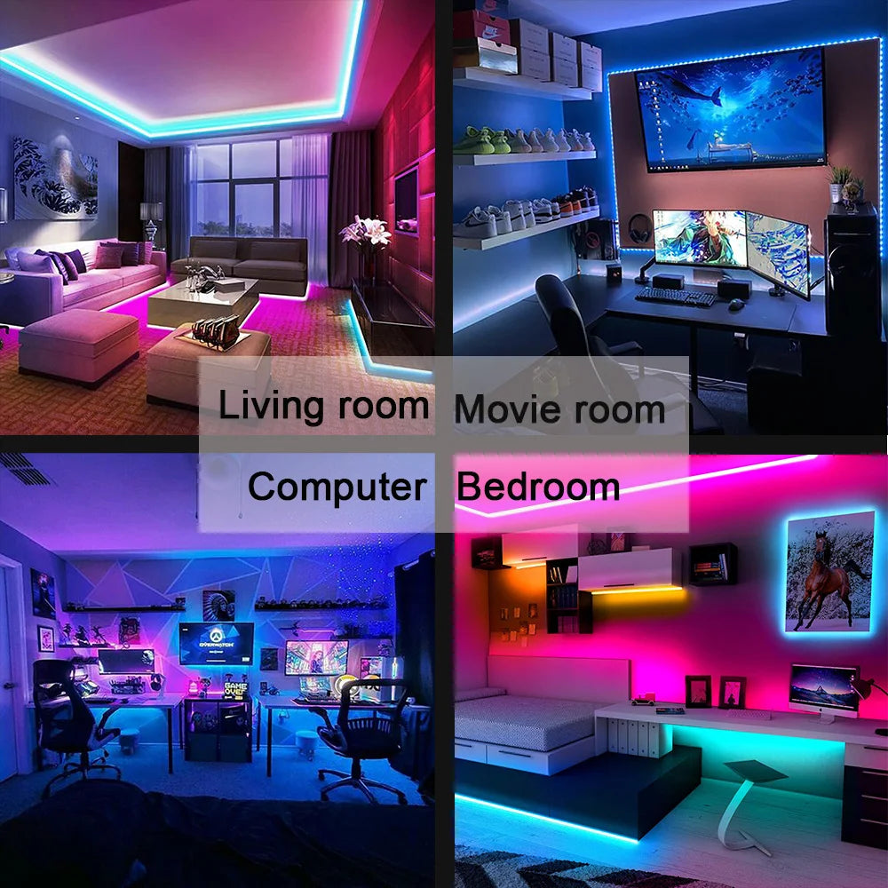 STARMAP USB Bluetooth RGB LED Strip Light with App Control (5050 SMD)