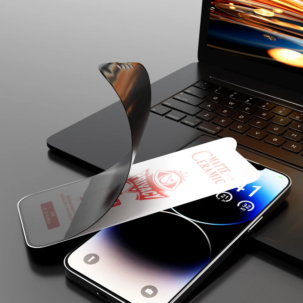 VitaShield™ StealthShield Matte Anti-Spy Ceramic iPhone Screen Protector