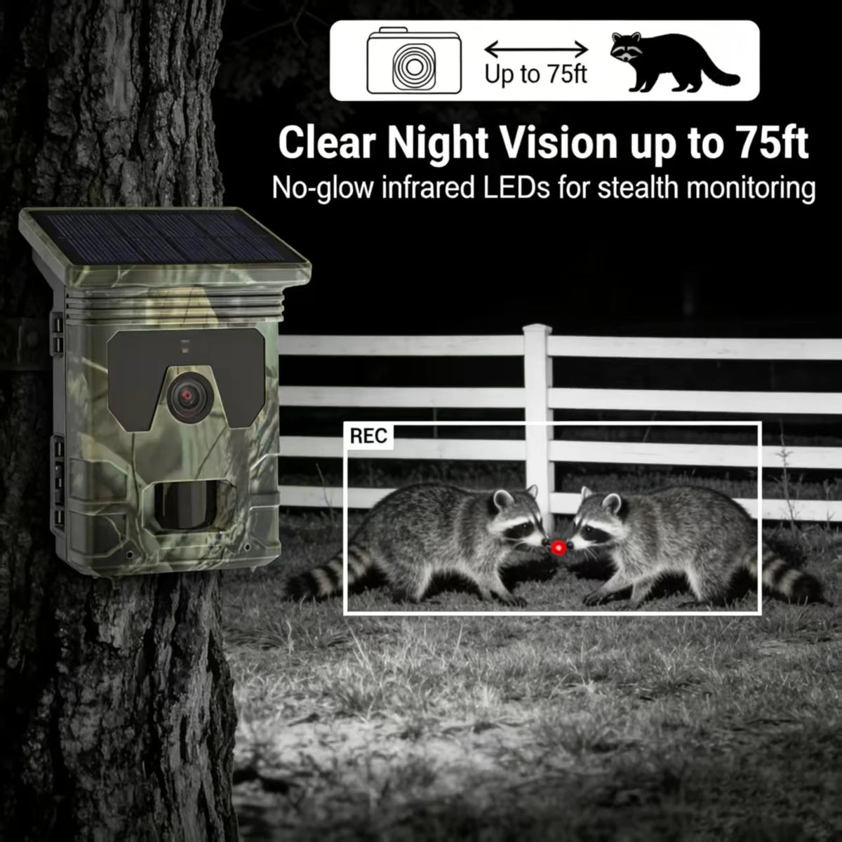 VitaHome™ ApexGuard 50MP 4K Solar Wildlife & Security Trail Camera