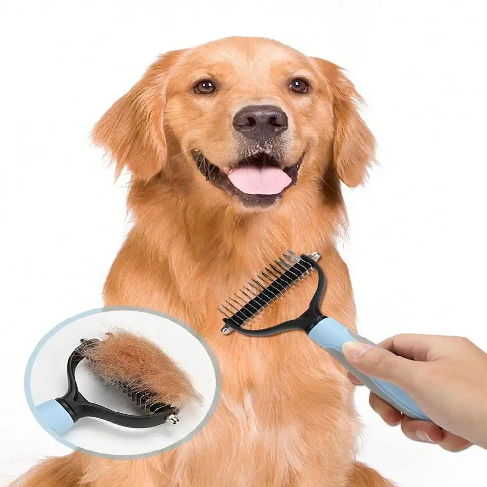 Professional Double-Sided Pet Detangling & Grooming Comb