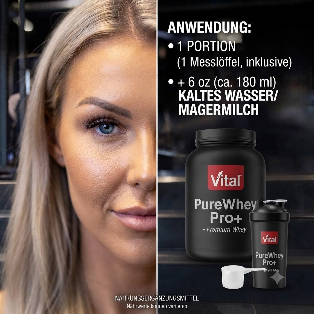 Vital™ PureWhey Pro+ – Premium Whey Protein mit Kreatin