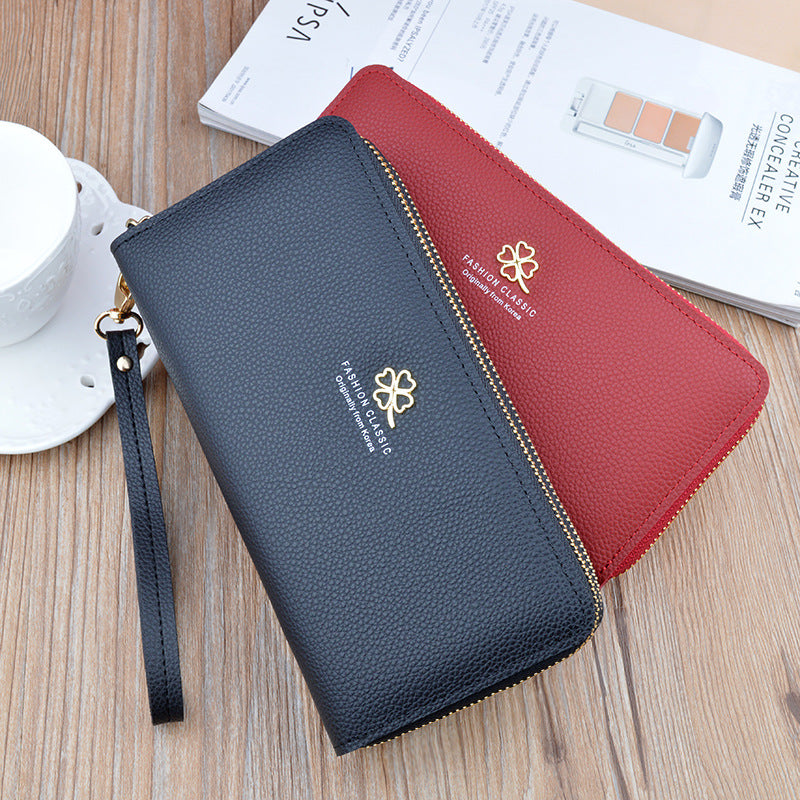 VitaHome™ LuxeLitchi Dual-Zip Large Capacity Wallet & Phone Bag – Ansicht 3