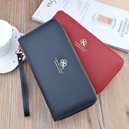 VitaHome™ LuxeLitchi Dual-Zip Large Capacity Wallet & Phone Bag – Ansicht 3