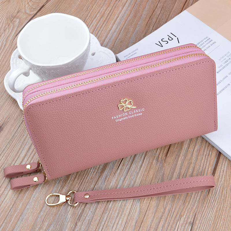 VitaHome™ LuxeLitchi Dual-Zip Large Capacity Wallet & Phone Bag – Ansicht 4