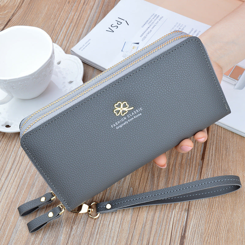 VitaHome™ LuxeLitchi Dual-Zip Large Capacity Wallet & Phone Bag – Ansicht 11