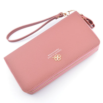 VitaHome™ LuxeLitchi Dual-Zip Large Capacity Wallet & Phone Bag – Ansicht 5