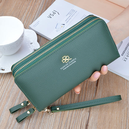 VitaHome™ LuxeLitchi Dual-Zip Large Capacity Wallet & Phone Bag – Ansicht 7
