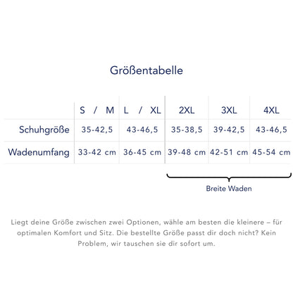 Kompressionsstrümpfe extra breit Blumen