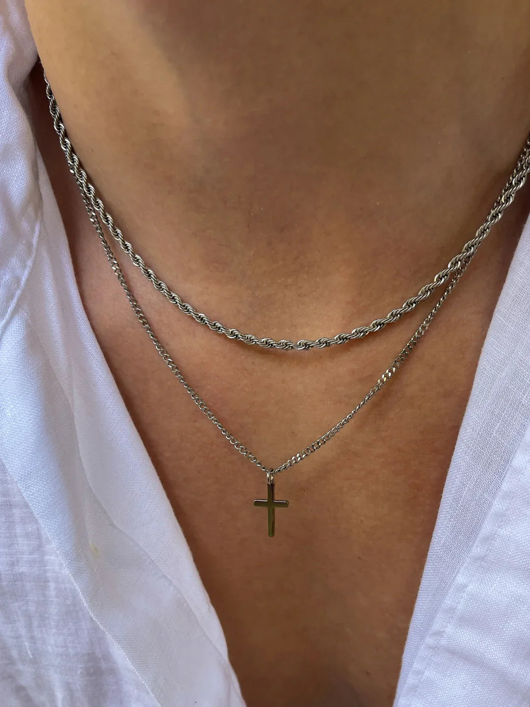 CROSS CHAIN | Silver Kette