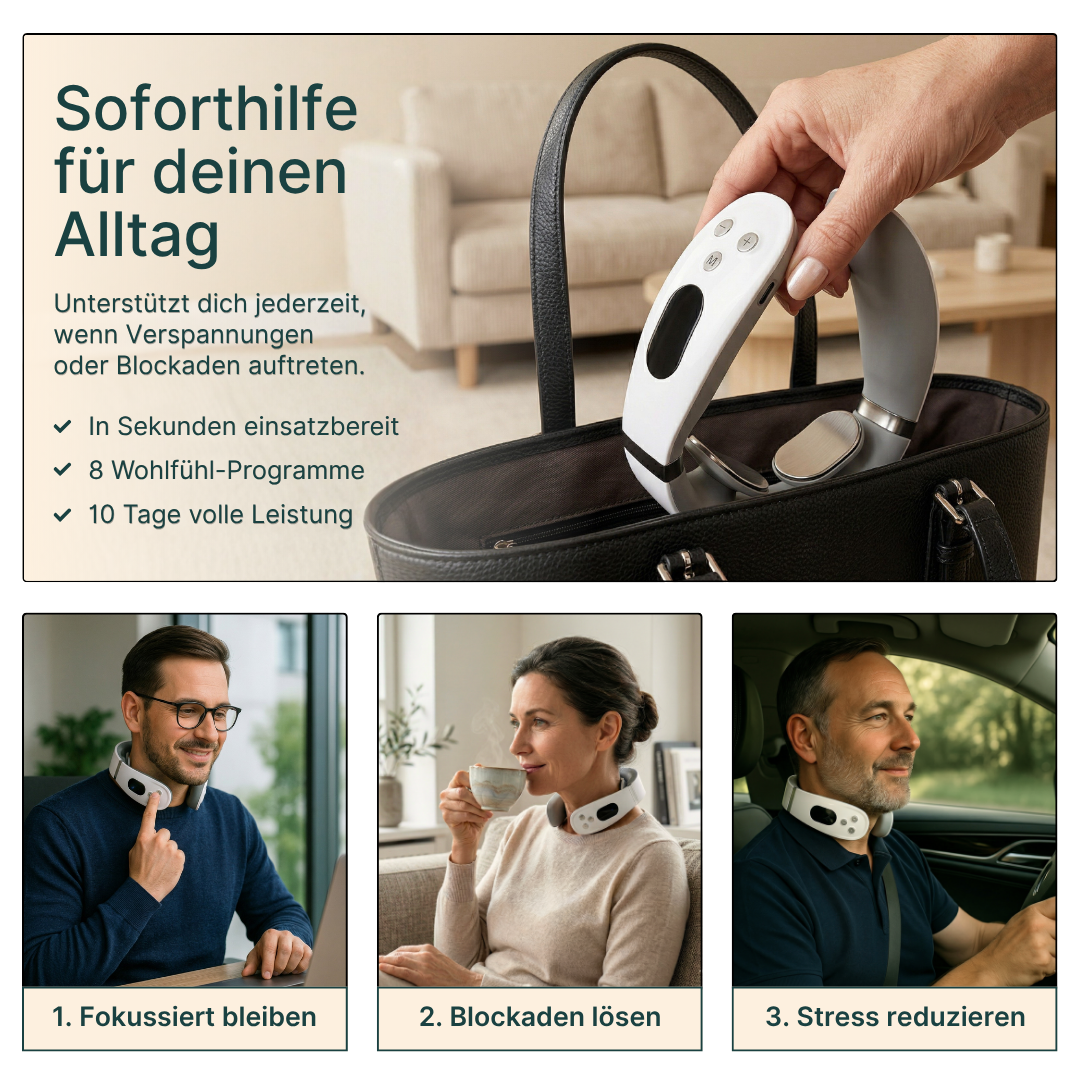VitaComfort™ 14-in-1 Pro - Elektrisches Nackenmassage-Gerät