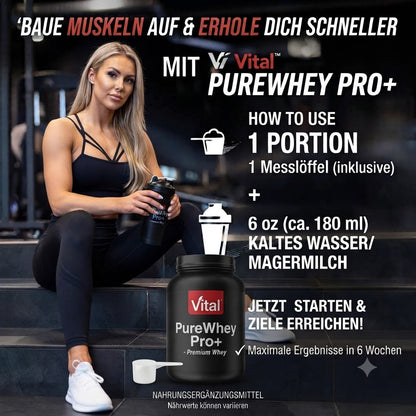 Vital™ PureWhey Pro+ – Premium Whey Protein mit Kreatin