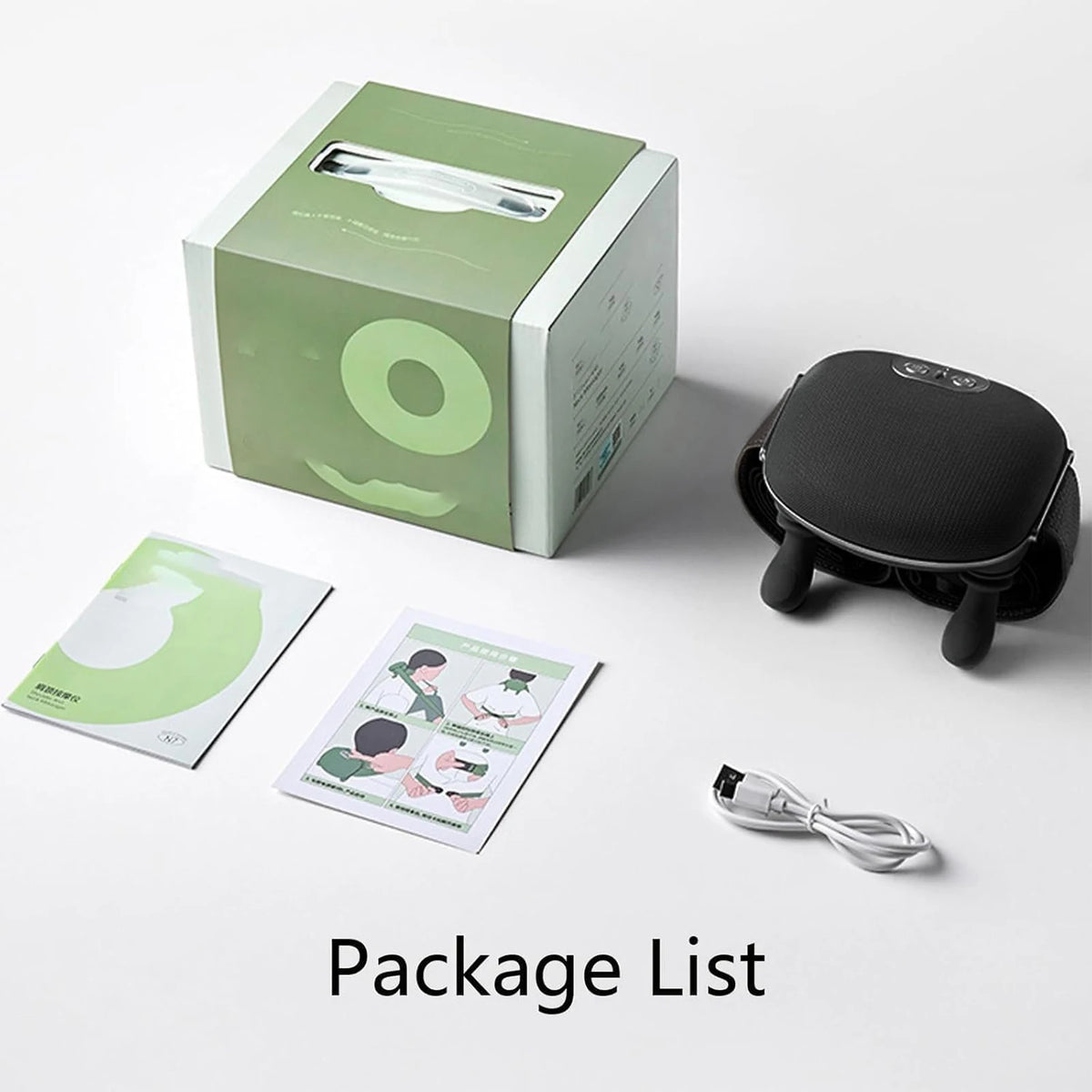 Nacken-Schulter-Massagegerät 4D mit 2 Wärmestufen USB – Ansicht 9