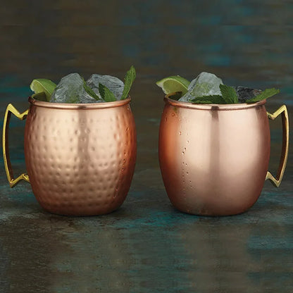 VitaHome™ LuminaCopper Hand-Hammered Mule Mug