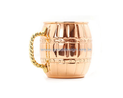 VitaHome™ LuminaCopper Hand-Hammered Mule Mug