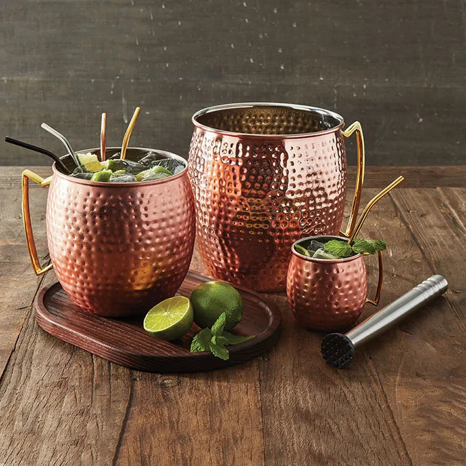 VitaHome™ LuminaCopper Hand-Hammered Mule Mug
