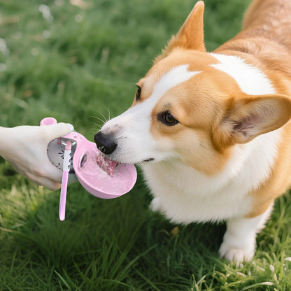 Hundetrinkflasche 2-in-1 für kleine Hunde auslaufsicher – Ansicht 3