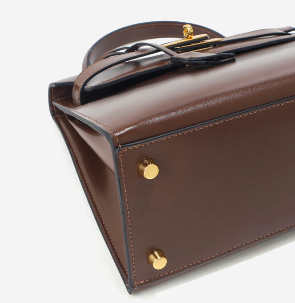 VitaBella™ Bellagio– Strukturierte Tasche aus glattem echtem Leder ( 28 CM ) – Ansicht 16