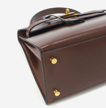 VitaBella™ Bellagio– Strukturierte Tasche aus glattem echtem Leder ( 28 CM ) – Ansicht 16