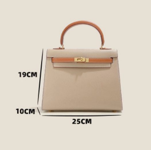 Vitalia™ Milano Duo – Strukturierte Tasche aus echtem Pebbled-Leder ( 22 CM und 25 CM )