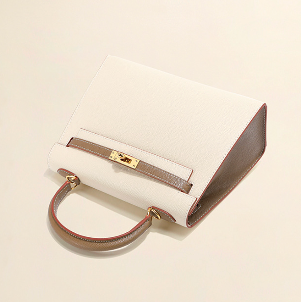 Vitalia™ Milano Duo – Strukturierte Tasche aus echtem Pebbled-Leder ( 22 CM und 25 CM )