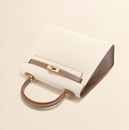 Vitalia™ Milano Duo – Strukturierte Tasche aus echtem Pebbled-Leder ( 22 CM und 25 CM )