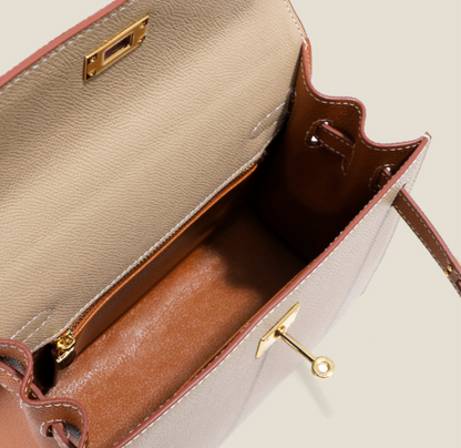 Vitalia™ Milano Duo – Strukturierte Tasche aus echtem Pebbled-Leder ( 22 CM und 25 CM )
