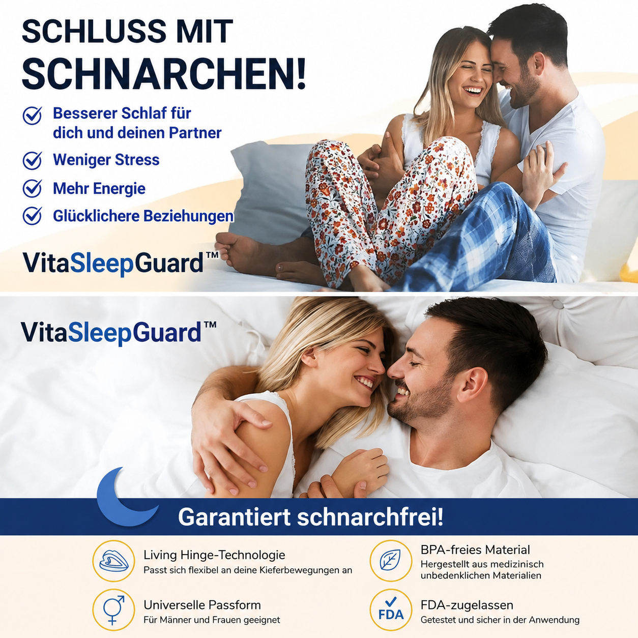 VitaSleepGuard™ – Anti-Schnarch-Schiene für sofort ruhigere Nächte