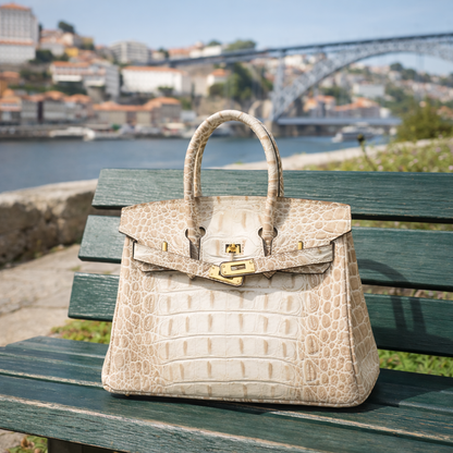 VitaBella™ Bianca  – 30 cm Tasche aus echtem Leder – Ansicht 3
