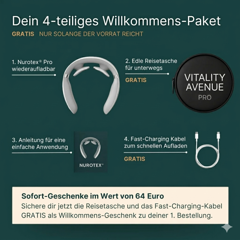 VitaComfort™ 14-in-1 Pro - Elektrisches Nackenmassage-Gerät