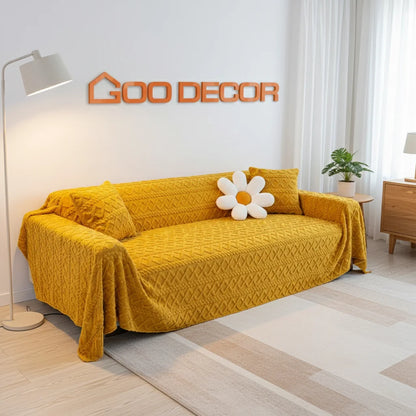 VitaHome™ FlockedGuard Soft Sofa Protection Throw