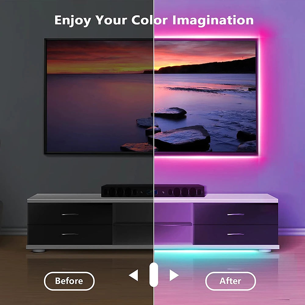 STARMAP USB Bluetooth RGB LED Strip Light with App Control (5050 SMD)