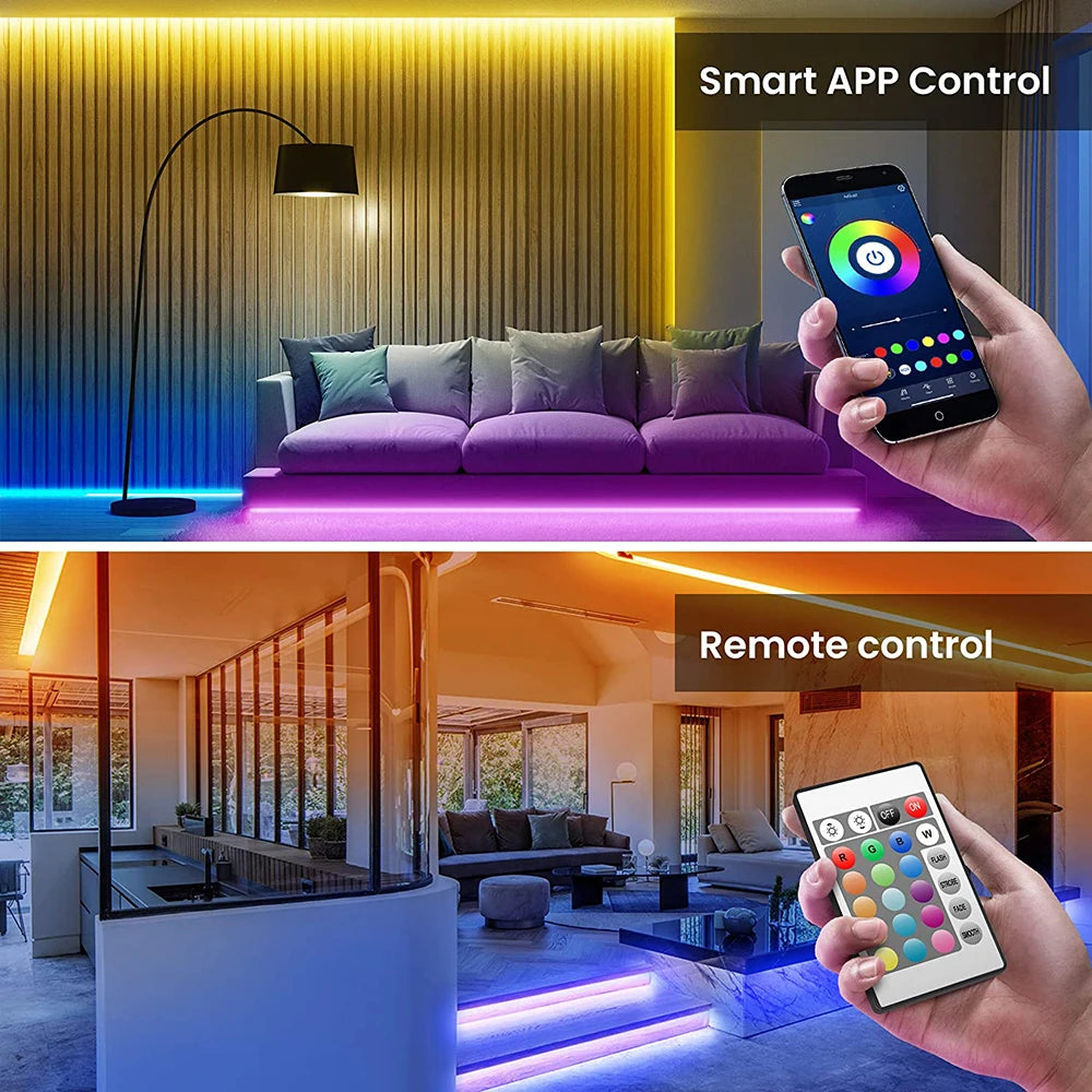 STARMAP USB Bluetooth RGB LED Strip Light with App Control (5050 SMD)