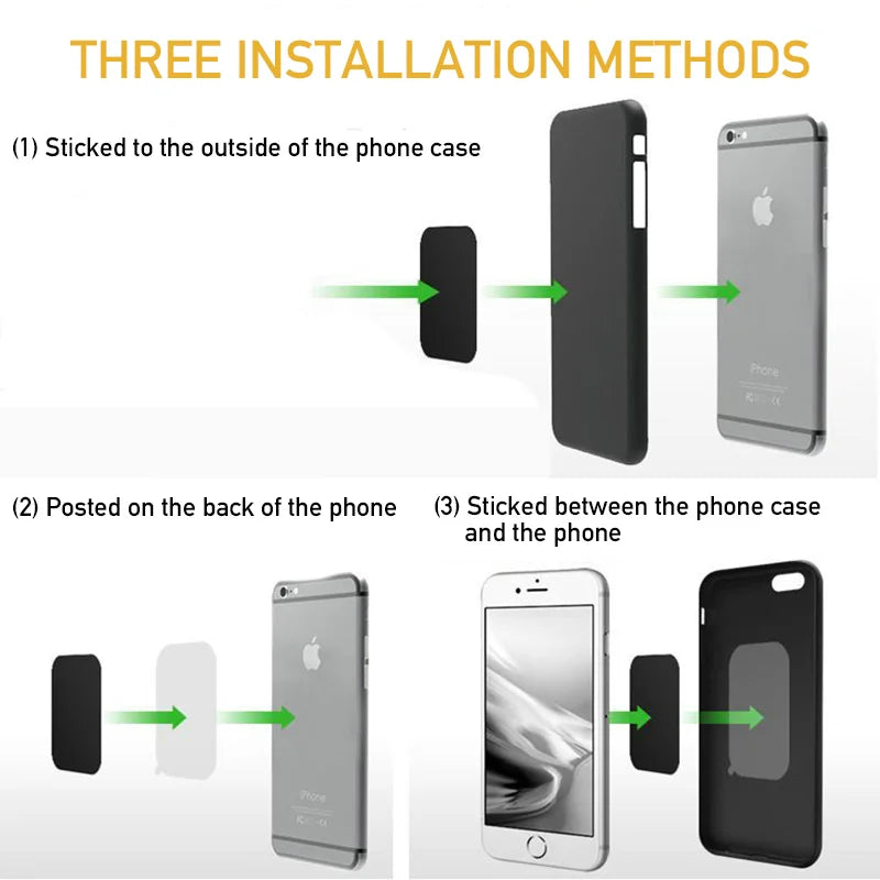 Vita STARMAP 5-Piece Round & Square Magnetic Metal Plates for Car Phone Mount