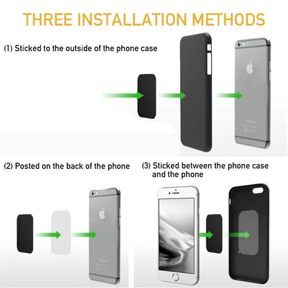 Vita STARMAP 5-Piece Round & Square Magnetic Metal Plates for Car Phone Mount