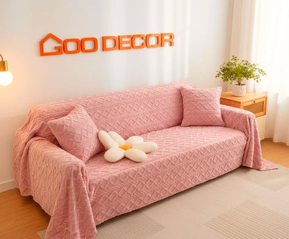 VitaHome™ FlockedGuard Soft Sofa Protection Throw