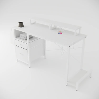 VitaHome™ ErgoPower Pro Office Desk with Monitor Stands