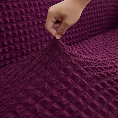 VitaHome™ TextureGrid Seersucker Stretch Sofa Slipcover