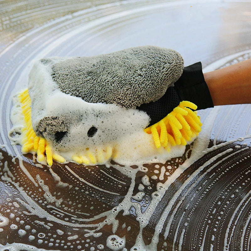Vita Waschhandschuh fürs Auto wasserdicht aus Mikrofaser – Ansicht 6