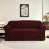 VitaHome™ TextureGrid Seersucker Stretch Sofa Slipcover