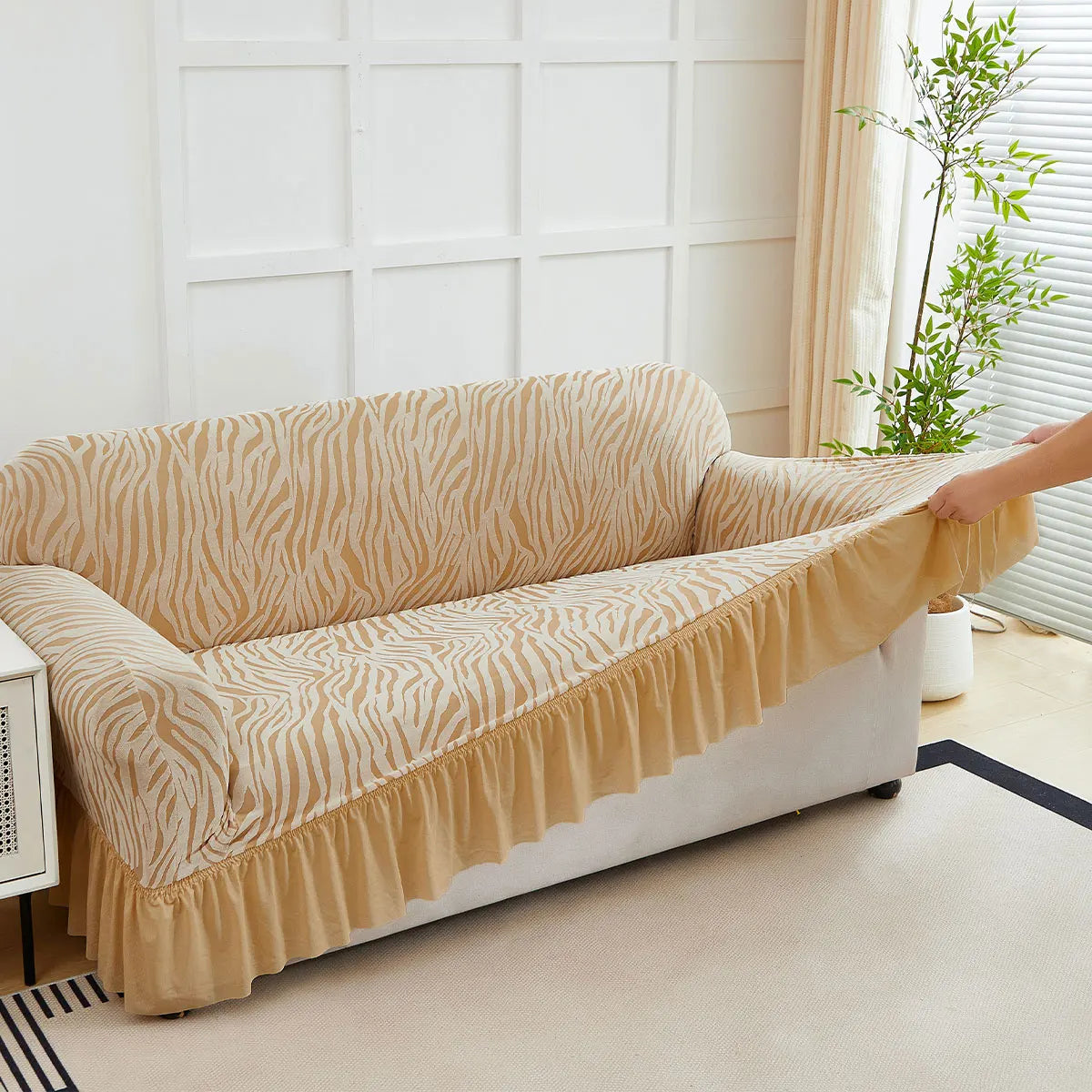 VitaHome™ WaveLux Stretch Sofa Slipcover & Protector