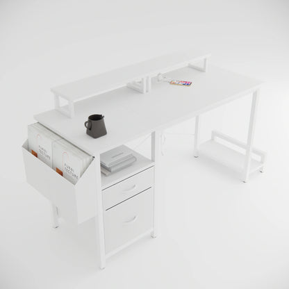 VitaHome™ ErgoPower Pro Office Desk with Monitor Stands