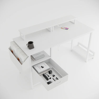 VitaHome™ ErgoPower Pro Office Desk with Monitor Stands