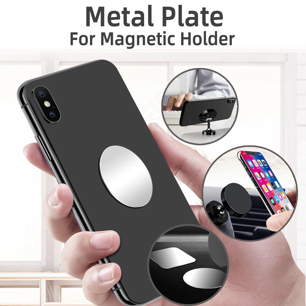 Vita STARMAP 5-Piece Round & Square Magnetic Metal Plates for Car Phone Mount