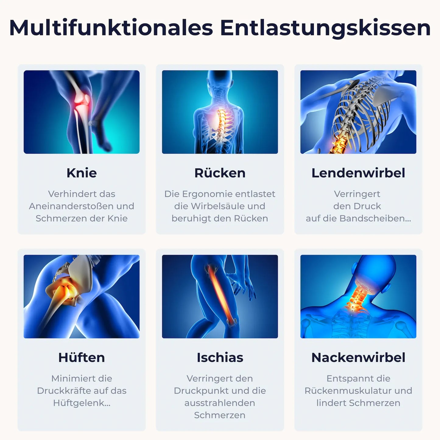 Vita Cellsius Orthopädisches Kniekissen