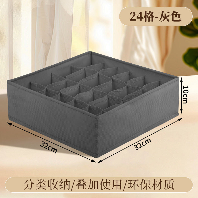 Vital™ Foldable Fabric Underwear & Sock Organizer Box with Dividers