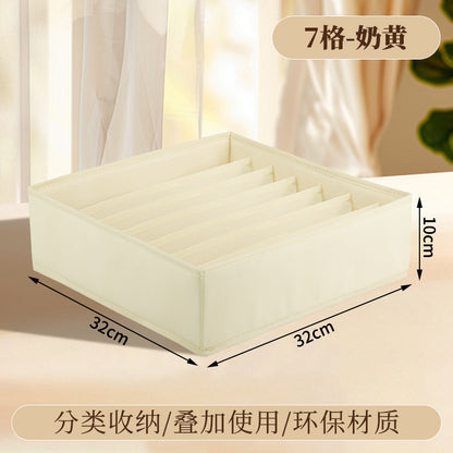 Vital™ Foldable Fabric Underwear & Sock Organizer Box with Dividers
