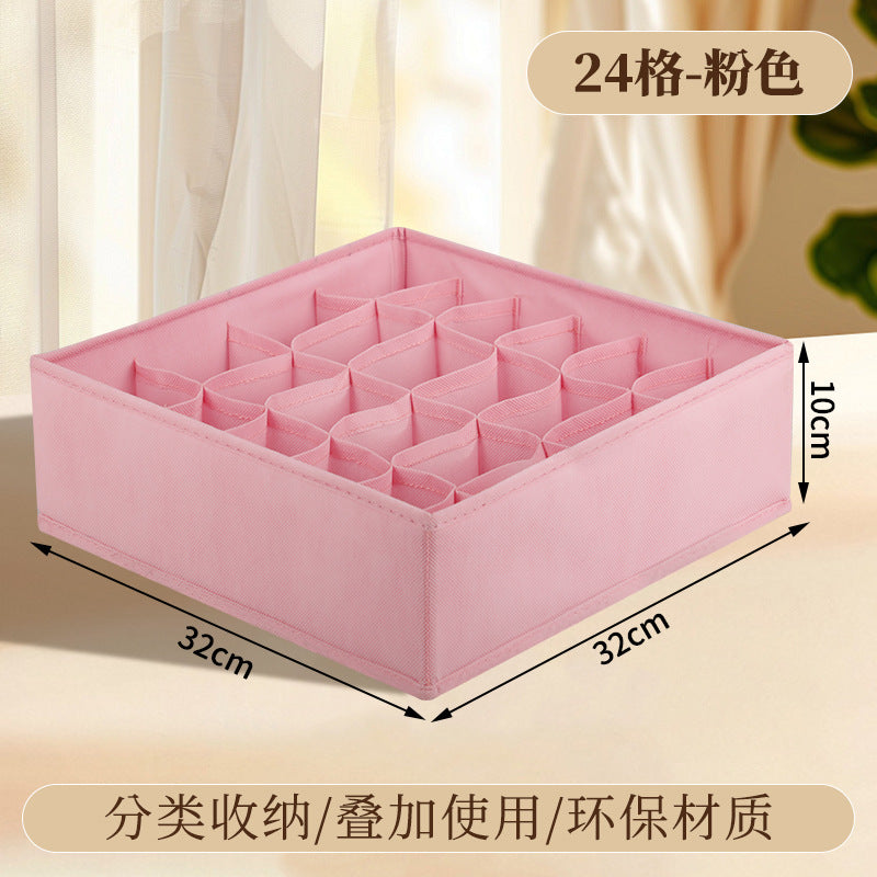 Vital™ Foldable Fabric Underwear & Sock Organizer Box with Dividers