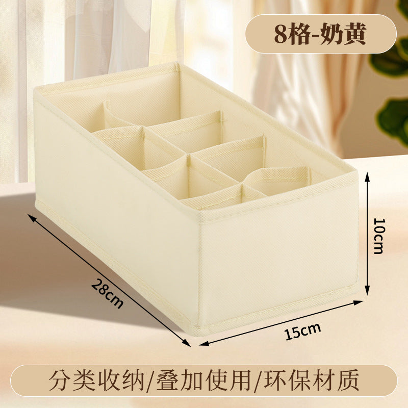 Vital™ Foldable Fabric Underwear & Sock Organizer Box with Dividers