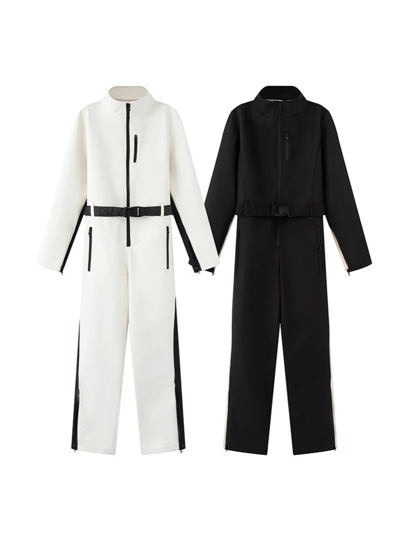 European and American Women's Clothing 2025 Spring New Ski Jumpsuit Series Waterproof and Warm Suit for Women with a Light Luxury and High-End Feel – Ansicht 2